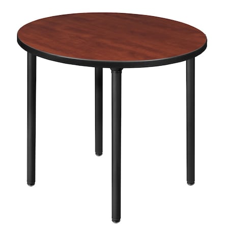 Regency Kee Folding Tables, 30 W, 30 L, 29 H, Wood, Metal Top, Cherry TBF30RNDCHBK